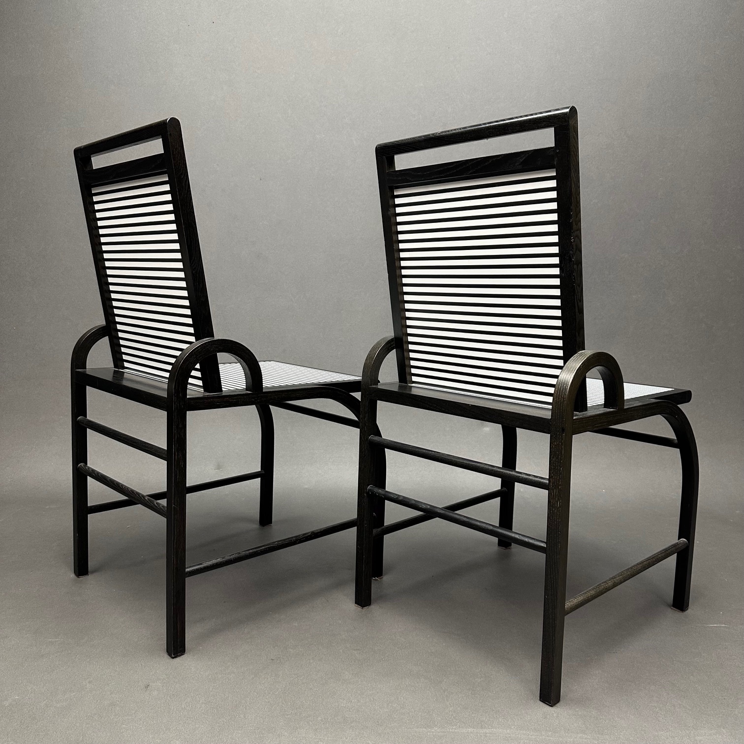 lot de 2 Chaises Liverpool George Sowden Memphis Milano