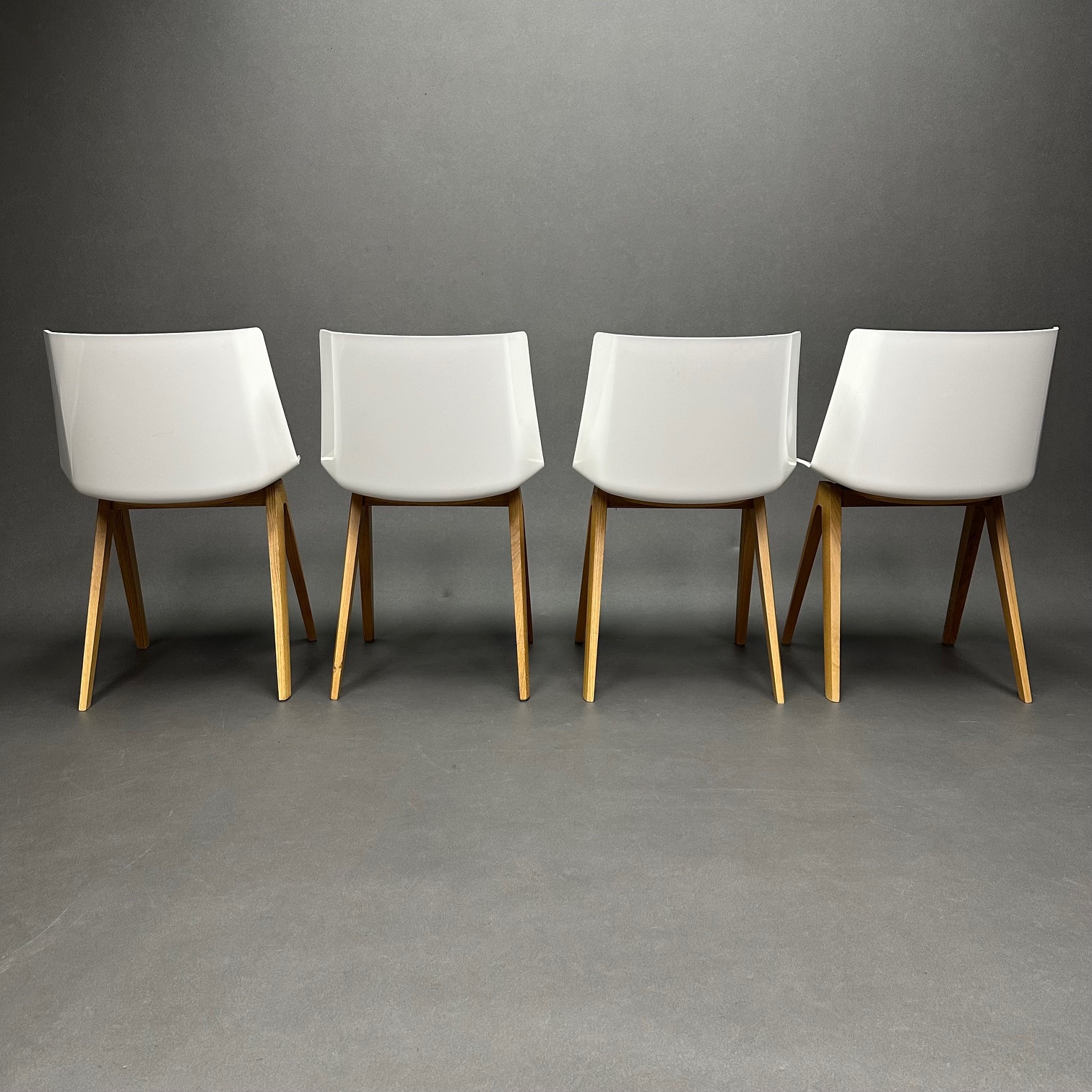 Lot de 4 chaises Aïku chair Jean-Marie Massaud MDF Italia